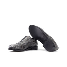 Load image into Gallery viewer, Grey Python Oxford Shoes