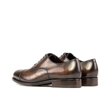 Load image into Gallery viewer, Brown Patina Cap-Toe Oxford Shoes