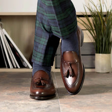 Load image into Gallery viewer, Medium Brown Calf Leather Tassel Loafer