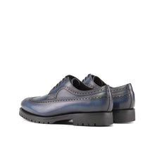 Load image into Gallery viewer, Navy Blue Longwing Blucher Chunky Shoes