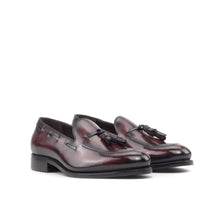 Load image into Gallery viewer, Burgundy Patina Tassel Loafers
