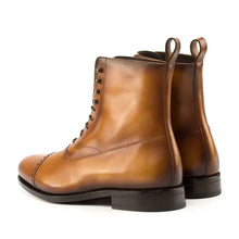 Load image into Gallery viewer, Cognac Calf Balmoral Boots