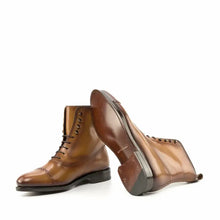 Load image into Gallery viewer, Cognac Calf Balmoral Boots