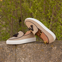 Load image into Gallery viewer, Tan Linen Belgian Sneakers