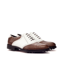 Load image into Gallery viewer, Two-Tone Calf Saddle Golf Shoes