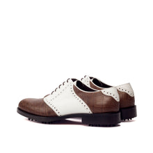 Load image into Gallery viewer, Two-Tone Calf Saddle Golf Shoes
