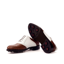 Load image into Gallery viewer, Two-Tone Calf Saddle Golf Shoes