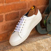 Load image into Gallery viewer, White Nappa Leather Classic Trainers