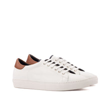 Load image into Gallery viewer, White Nappa Leather Classic Trainers