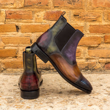 Load image into Gallery viewer, Multi-Patterned Patina Chelsea Boots