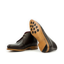 Load image into Gallery viewer, Dark Brown Calf Leather Chukka Boots