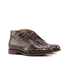 Load image into Gallery viewer, Dark Brown Alligator Chukka Boots