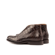 Load image into Gallery viewer, Dark Brown Alligator Chukka Boots
