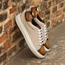 Load image into Gallery viewer, Linen & Patina Classic Trainers
