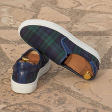 Load image into Gallery viewer, Blackwatch Tartan Slip-On Sneakers