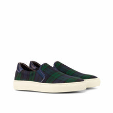 Load image into Gallery viewer, Blackwatch Tartan Slip-On Sneakers
