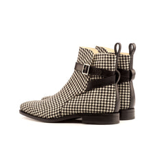 Load image into Gallery viewer, Houndstooth Jodhpur Boots