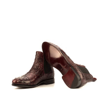 Load image into Gallery viewer, Burgundy Ostrich Chelsea Boots