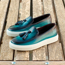 Load image into Gallery viewer, Turquoise Regular Patina Belgian Sneakers