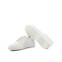 Load image into Gallery viewer, White Nappa Leather Low-Top Sneakers