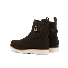 Load image into Gallery viewer, Dark Brown Suede Jodhpur Boots