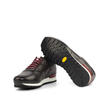 Load image into Gallery viewer, Brown & Burgundy Calf leather Jogger Sneakers