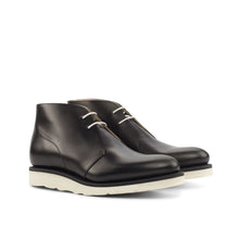Load image into Gallery viewer, Black Calf Leather Chukka Boots