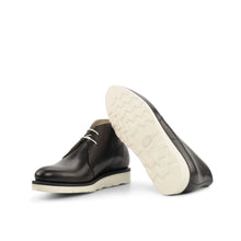 Load image into Gallery viewer, Black Calf Leather Chukka Boots