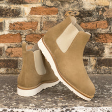 Load image into Gallery viewer, Camel Suede Chelsea Boots