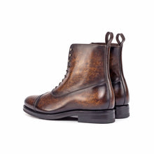 Load image into Gallery viewer, Brown Marbled Patina Balmoral Boot