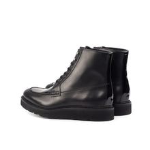 Load image into Gallery viewer, Black Box-Calf & Patent Leather Moc-Toe Boots