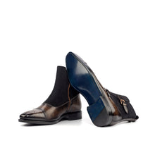 Load image into Gallery viewer, Suede & Patina Leather Double Monk Boots