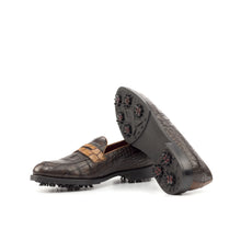 Load image into Gallery viewer, Medium & Dark Brown Loafer Golf Shoes