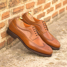 Load image into Gallery viewer, Cognac Shell Cordovan Longwing Blucher