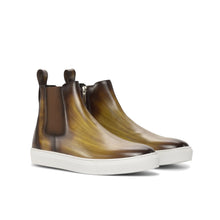 Load image into Gallery viewer, Cognac Regular Patina Chelsea Sneaker Boots