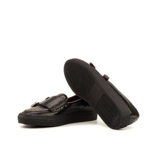 Load image into Gallery viewer, Black Python Double-Monk Sneakers