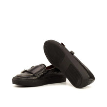 Load image into Gallery viewer, Black Python Double-Monk Sneakers