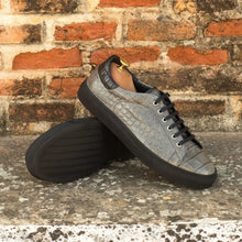 Load image into Gallery viewer, Grey Alligator Classic Trainers