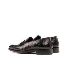 Load image into Gallery viewer, Black Alligator Penny Loafer - Loafers