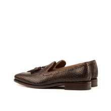 Load image into Gallery viewer, Brown Python Tassel Loafer - Loafers
