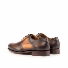 Load image into Gallery viewer, Burnished Brown Leather Saddle Shoes - Saddle