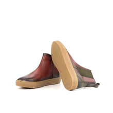Load image into Gallery viewer, Red & Olive Calf Chelsea Sneaker Boots