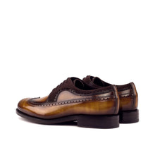 Load image into Gallery viewer, Cognac Patina Leather & Brown Suede Longwing Blucher - Longwing Blucher