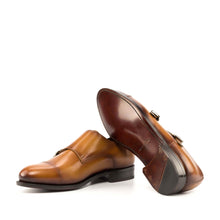 Load image into Gallery viewer, Double Monk cognac box calf - fastlane