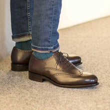 Load image into Gallery viewer, Full Brogue dark brown box calf - fastlane