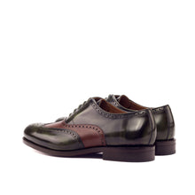 Load image into Gallery viewer, Green & Medium Brown Polished Calf Brogue - Full Brogue