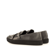 Load image into Gallery viewer, Grey Painted Calf Double-Monk Sneakers