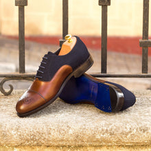 Load image into Gallery viewer, Leather & Flannel Oxford Shoes - Oxford