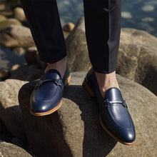 Load image into Gallery viewer, LUSITANO Navy - Loafers