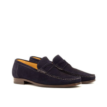 Load image into Gallery viewer, MORGAN MOCCASIN NAVY SUEDE - Moccasin Loafers
